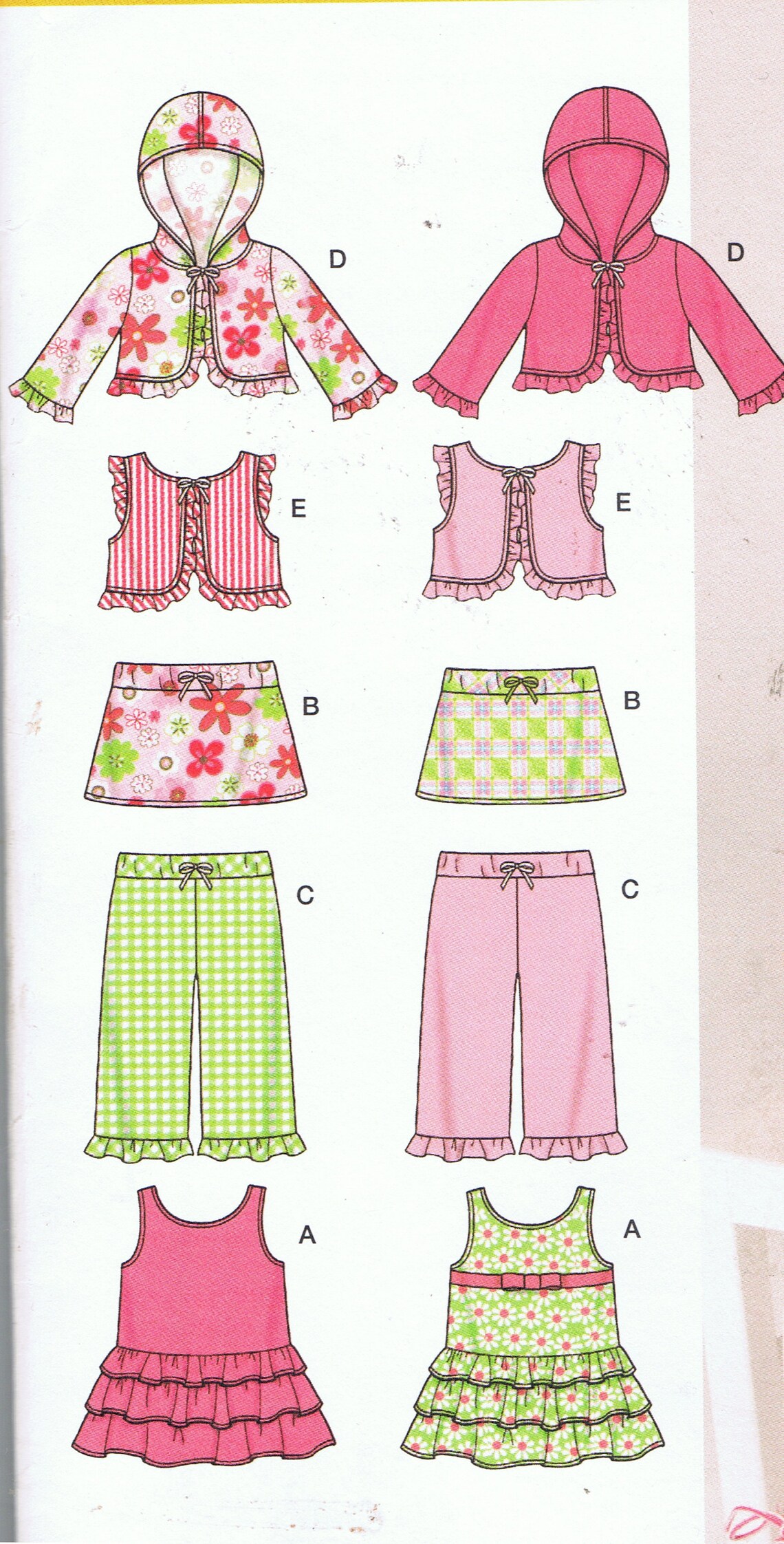 Baby Toddler Jumper Dress Skirt Pants Hoodie Vest Simplicity Etsy