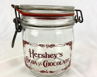 Couvercle de pot de coca et de chocolat Wheaton Hersheys vintage des années 1970, demi-litre