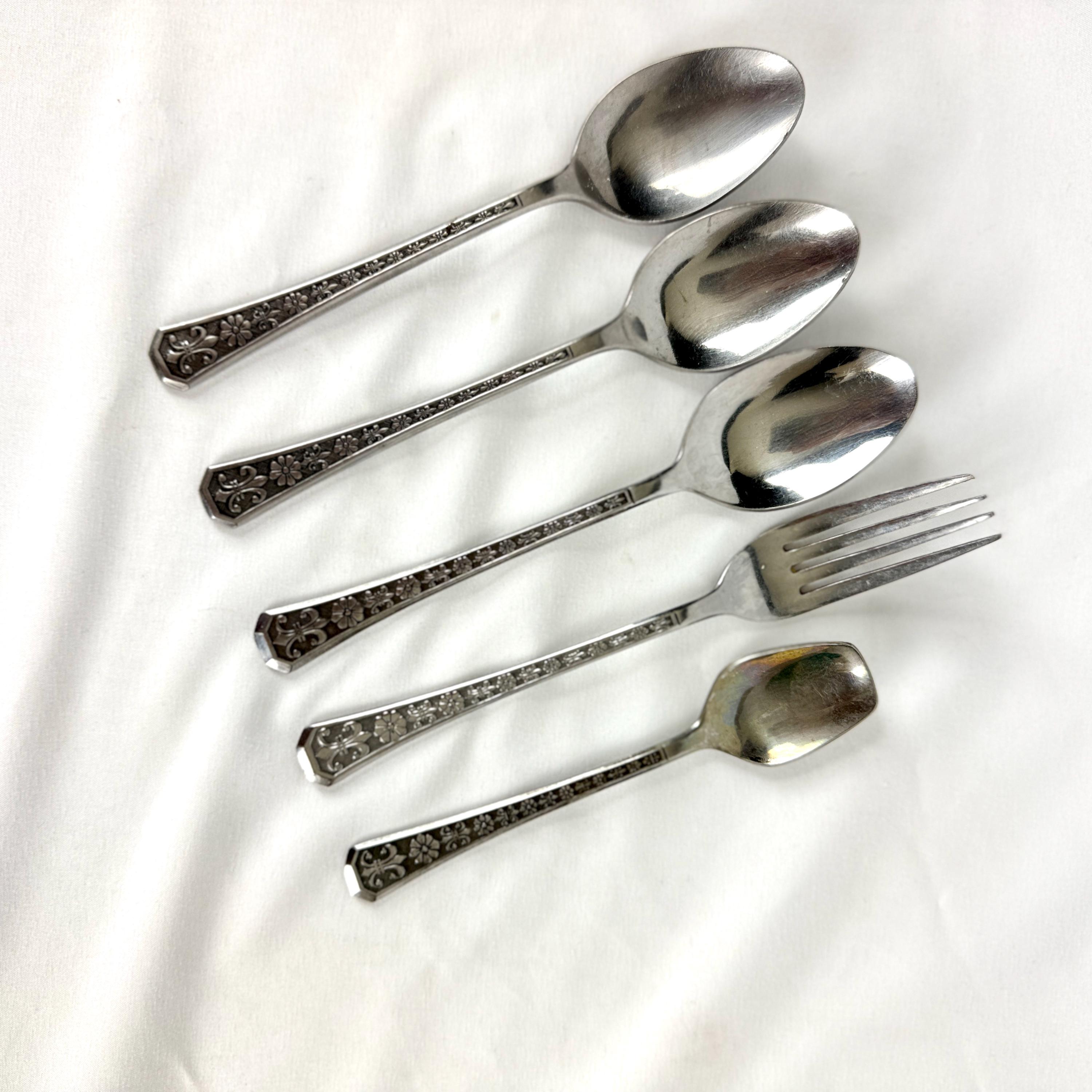 Stainless Steel Silverware Japan Flower - Etsy