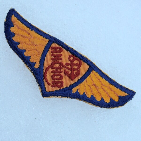 Flying Anchor Wing Patches 3.5" X  1.5" Appliqué on Pockets Resort Wear