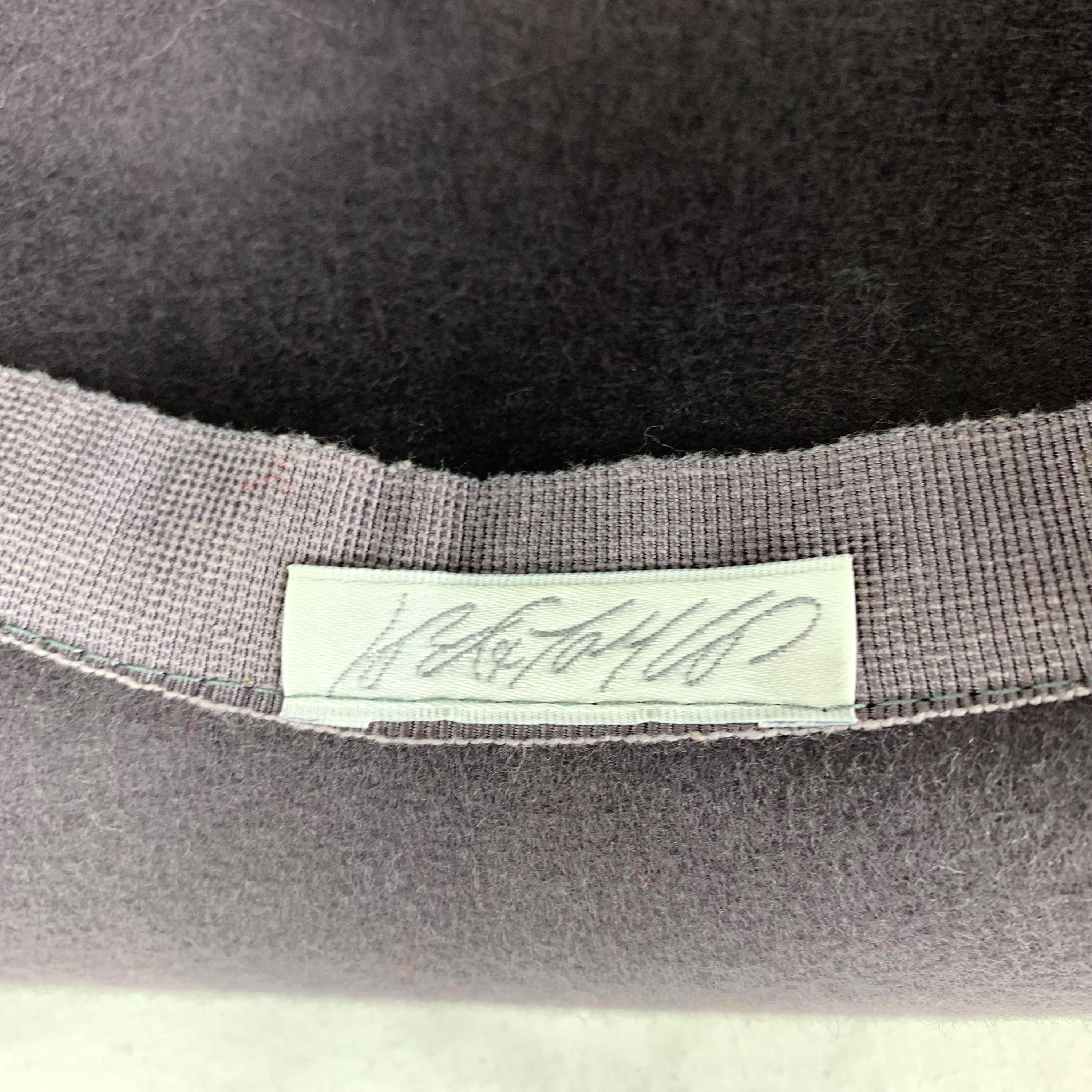 Vintage 1990s Lord and Taylor Hat Medium Grey 100% Wool 