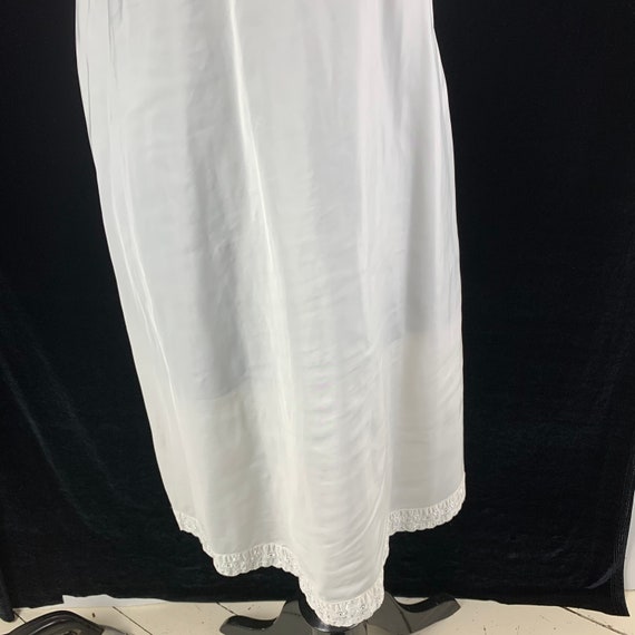 Vintage 1950s Barbizon White Full Slip size 18.5 … - image 7