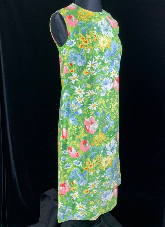 1970s Vintage Margaret Smith Shift Sun Dress size… - image 5