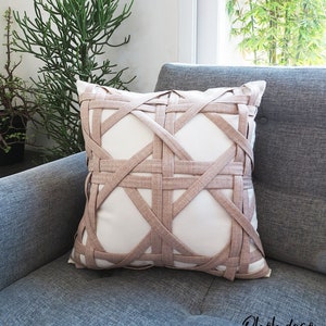 Cane pillow cover PDF sewing pattern