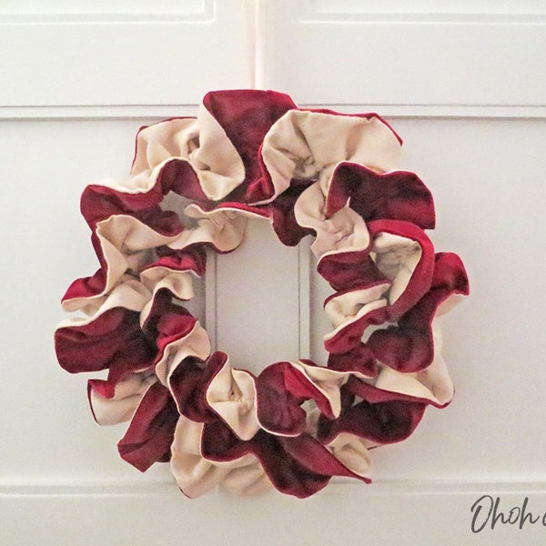 Fabric Wreath Etsy