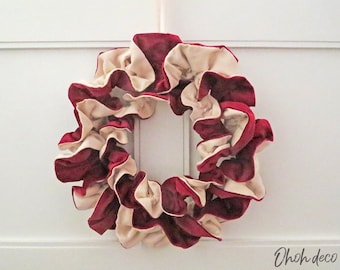 Christmas wreath fabric - sewing PDF