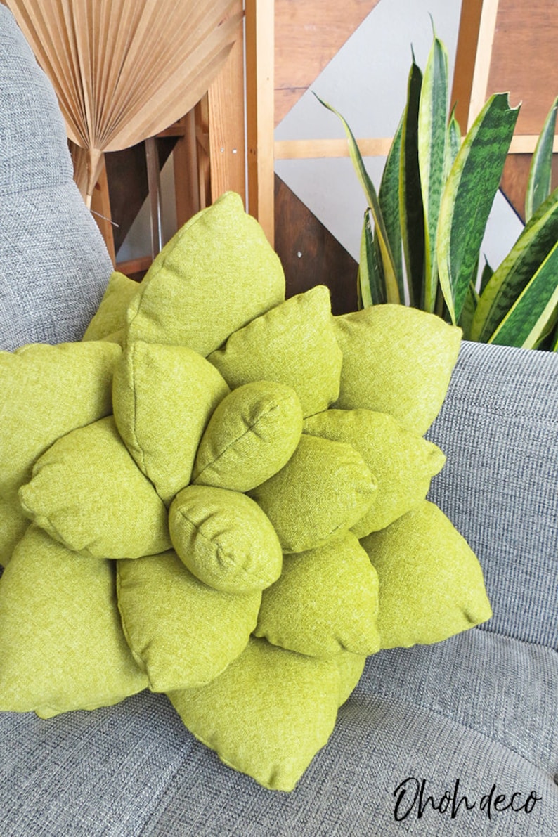 Succulent Pillow Sewing Pattern Etsy