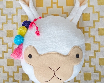 Llama pillow PDF sewing pattern
