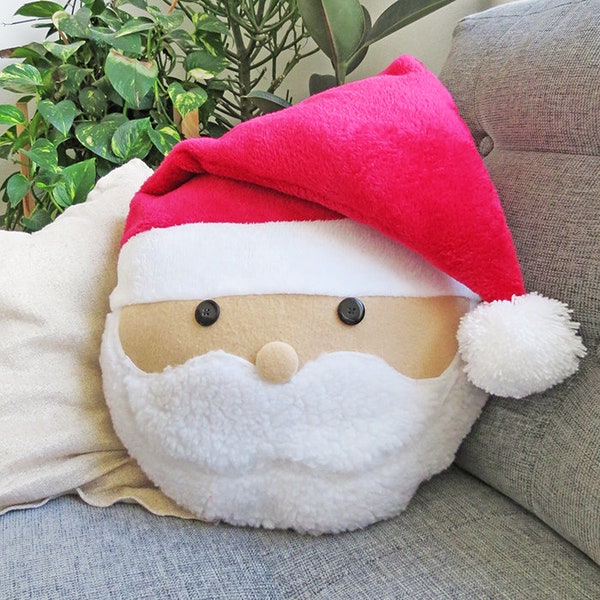 Santa pillow Christmas PDF sewing pattern