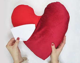 Heart pillow sewing pattern PDF