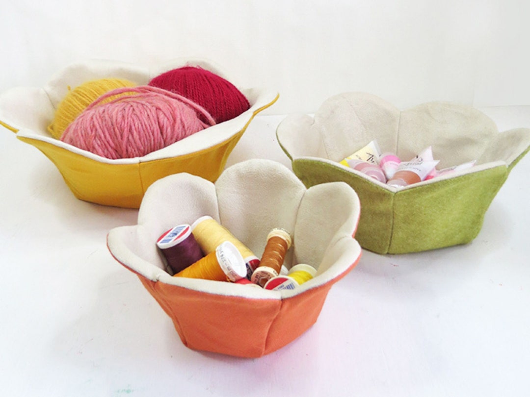 Nesting Fabric Baskets Sewing Pattern PDF
