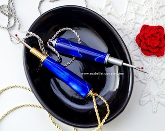 Seam Ripper Necklace: Acrylic Handle Sewing Tool, 36" Chain
