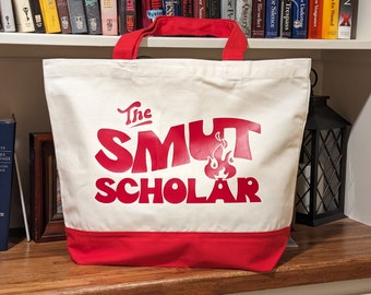 Smut Scholar Book Bag: Large Cotton Canvas Tote