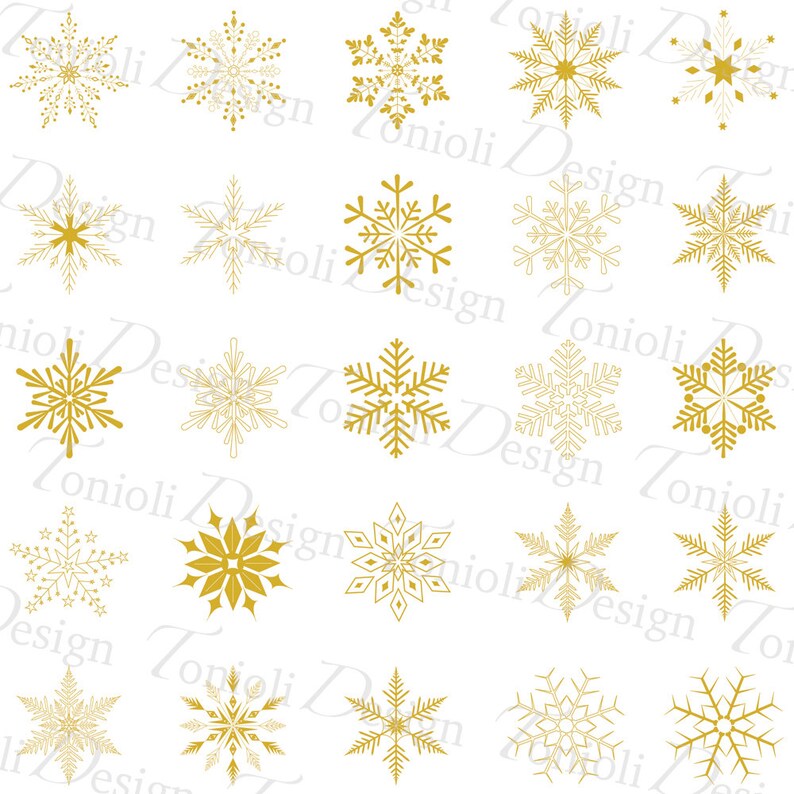 PNG files 125 snowflake pack Digital Scrapbooking Snowflake Clipart INSTANT DOWNLOAD 300 dpi