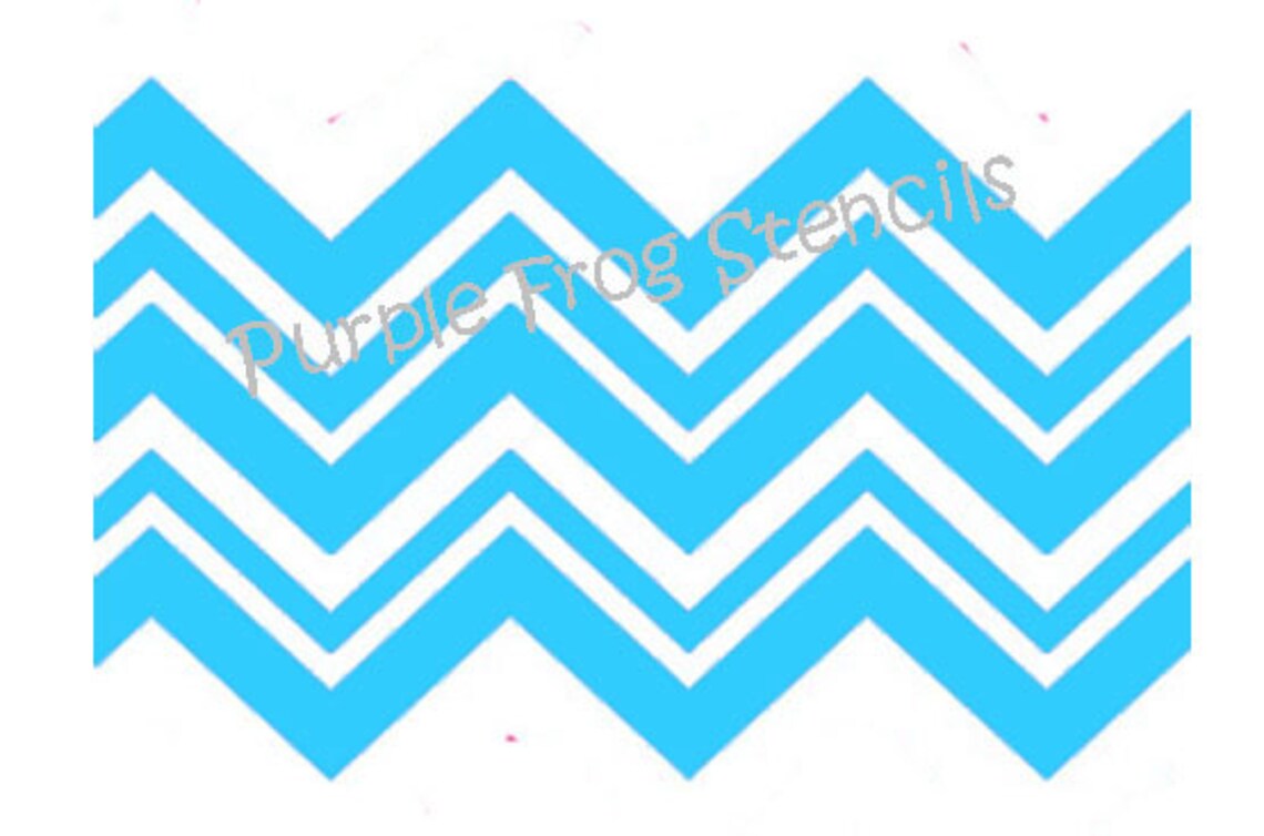 Zig Zag STENCIL reusable Chevron Different Sizes Available Etsy