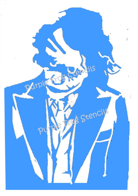 Printable Joker Pumpkin Stencil