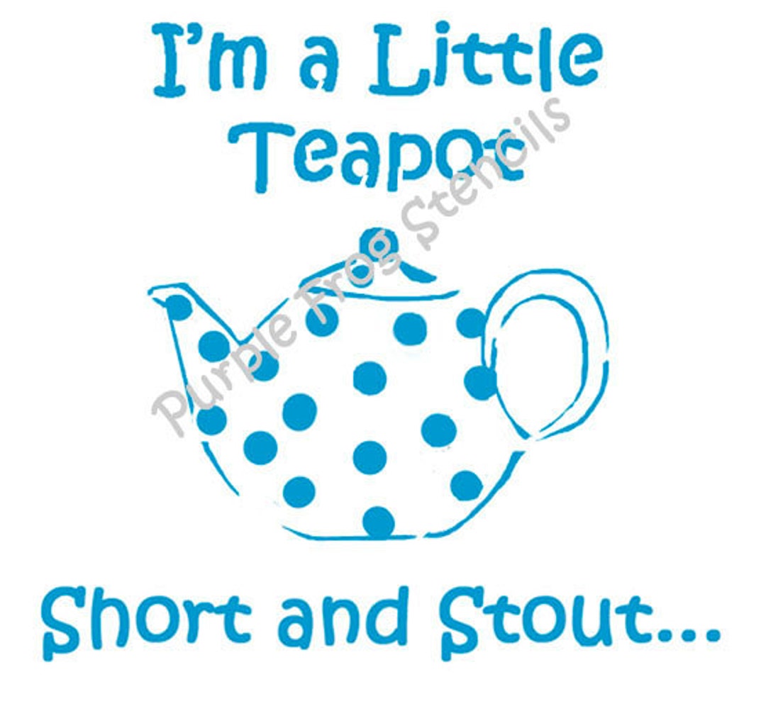 Teapot Different Sizes Available Kitchen Nursery Rhyme Etsy