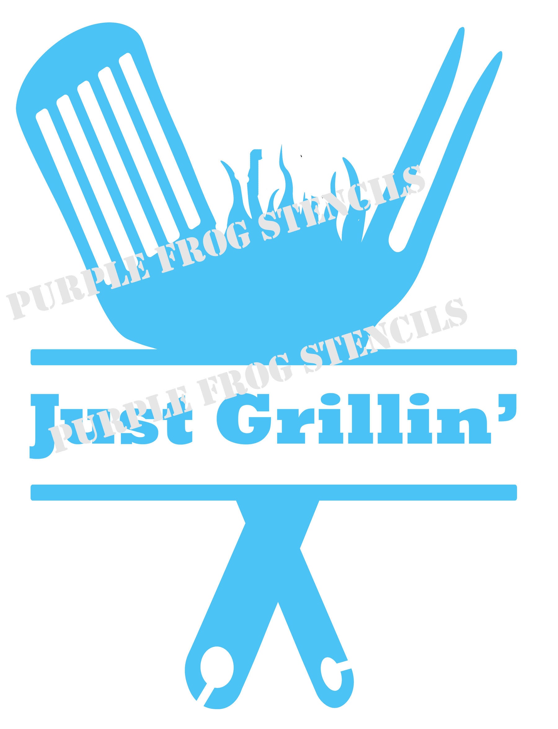 Grilling STENCIL ReusableDifferent Sizes Summer Bbq - Etsy.de