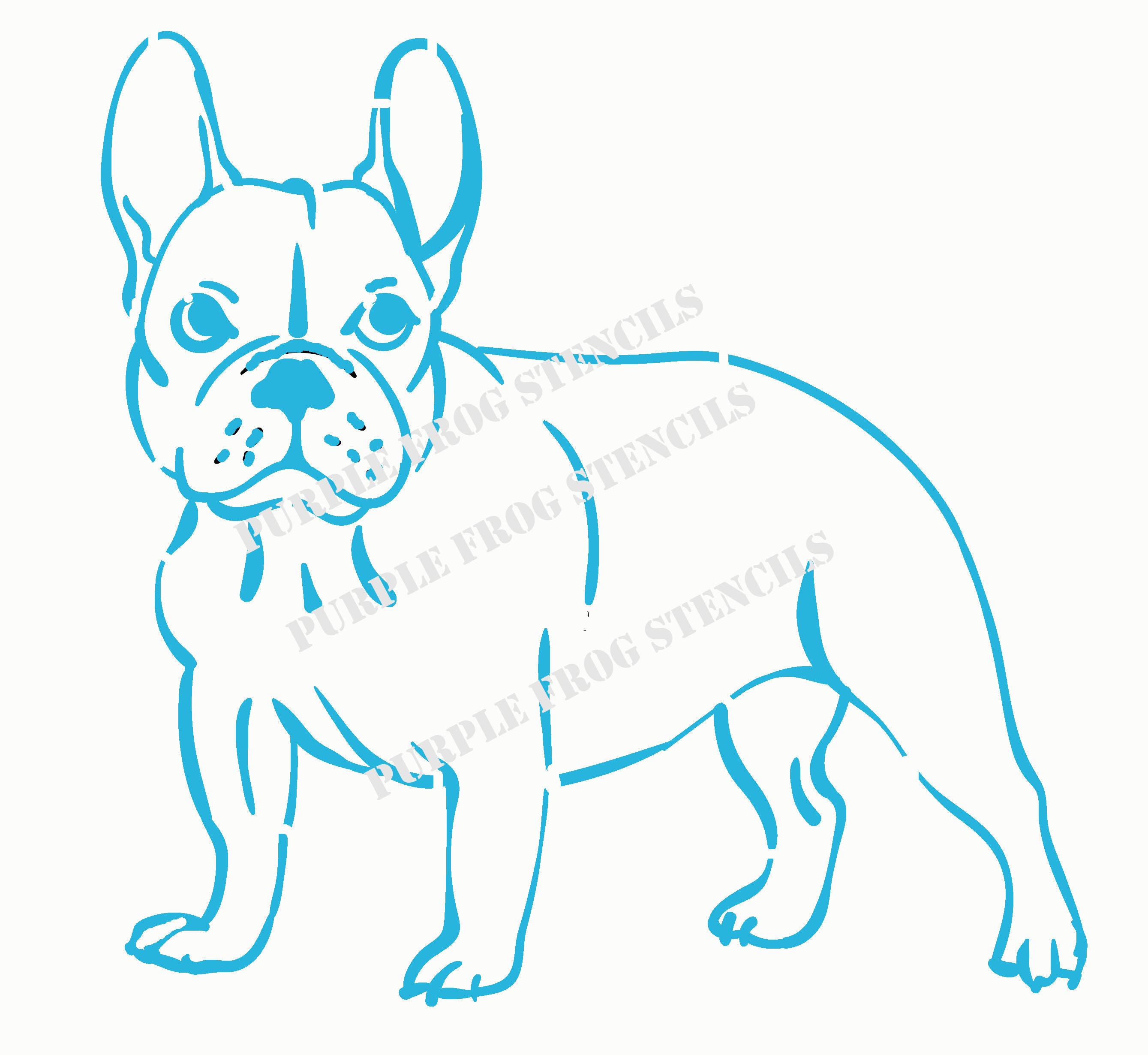 Printable French Bulldog Stencil printable-french-bulldog-stencil