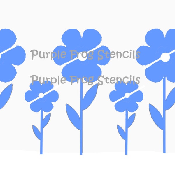 Flowers STENCIL (Reusable) Different Sizes Available
