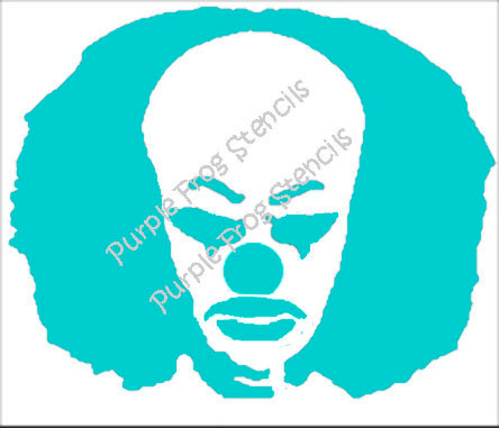 Scary Clown STENCIL reusable Halloween Different Sizes Etsy