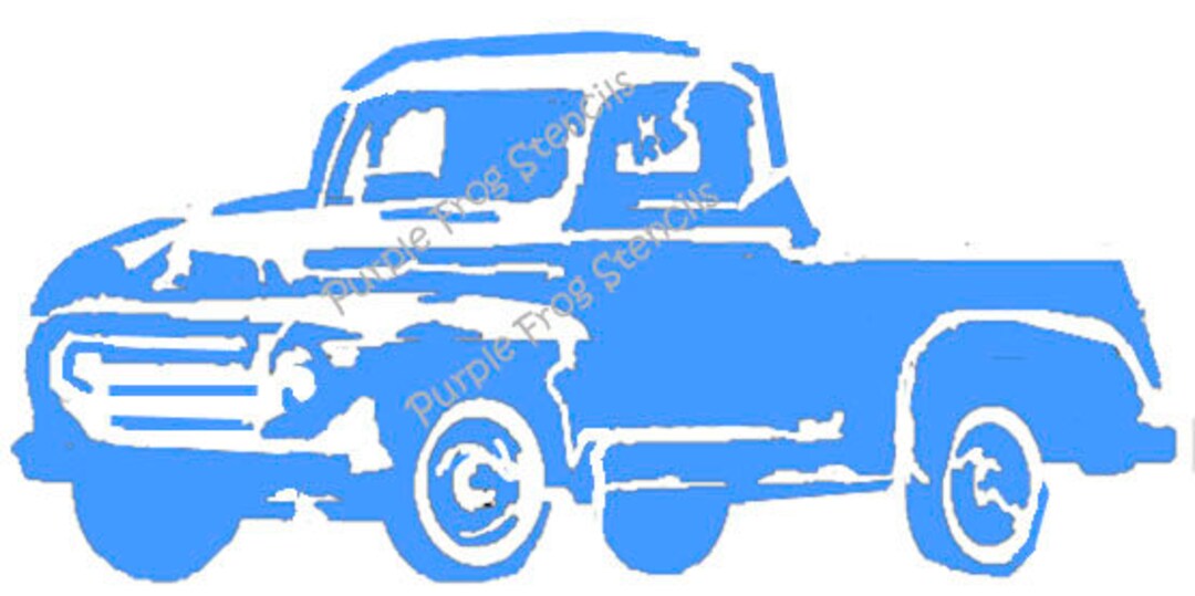 Truck STENCIL reusable Different Sizes Available Retro Etsy