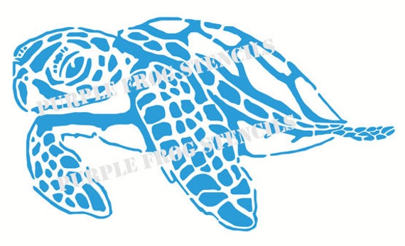 Reusable Stencil with Multiple Sizes Available Sea Turtle Stencil ...