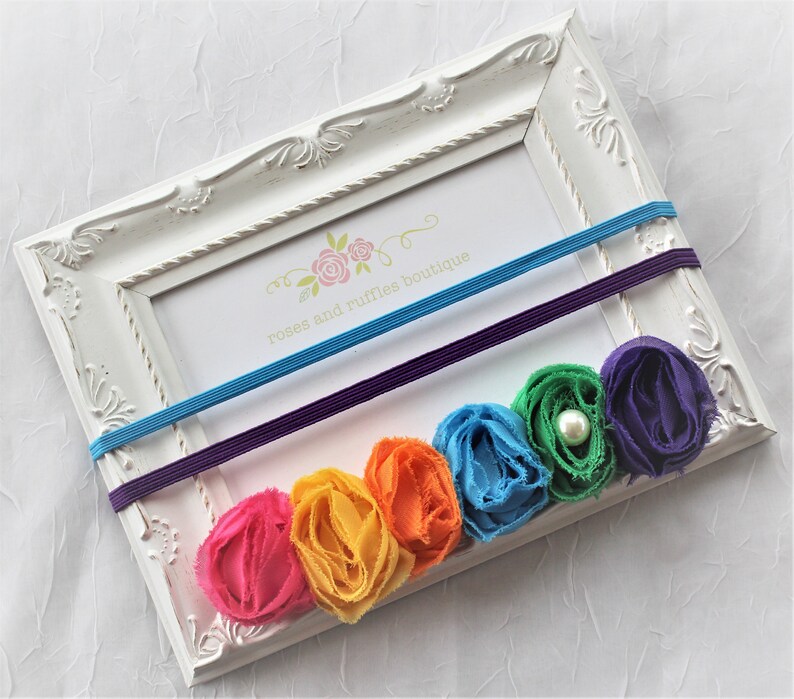 Newborn Headband Candy Land Headband Baby Girl Headband Rainbow Headband Infant Headband Rainbow Photo Prop