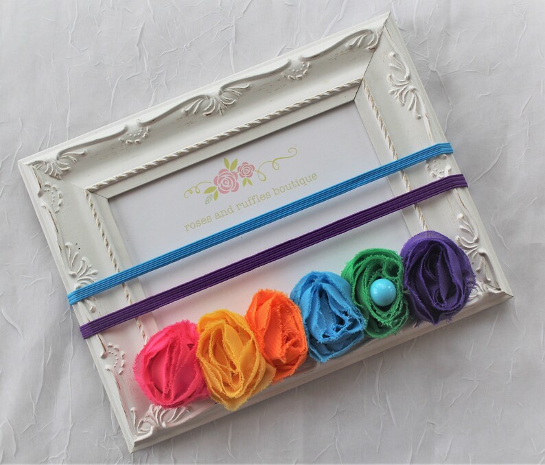 Newborn Headband Candy Land Headband Baby Girl Headband Rainbow Headband Infant Headband Rainbow Photo Prop