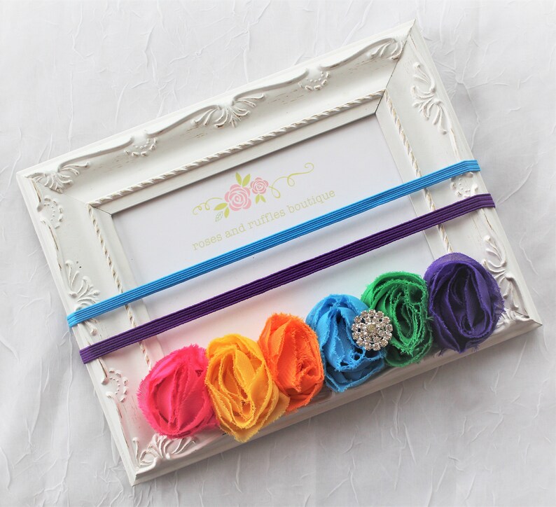 Newborn Headband Candy Land Headband Baby Girl Headband Rainbow Headband Infant Headband Rainbow Photo Prop