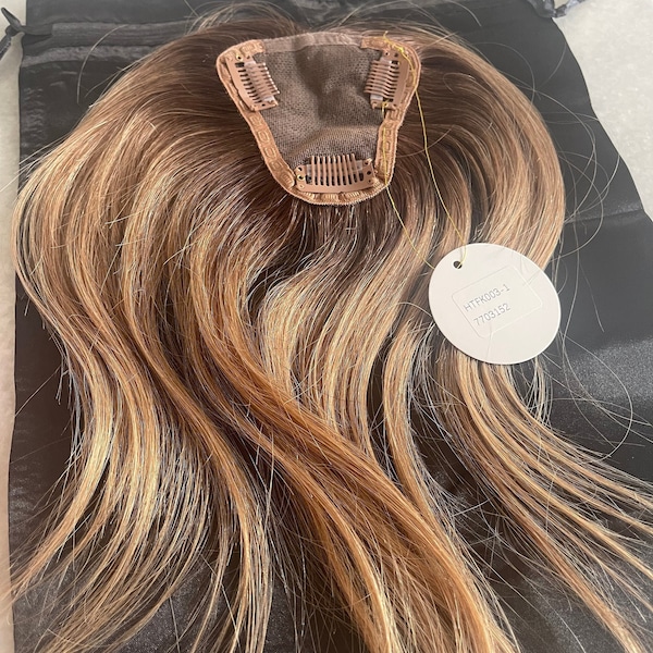 Crisp Real Human Hair Toppers Picture Art