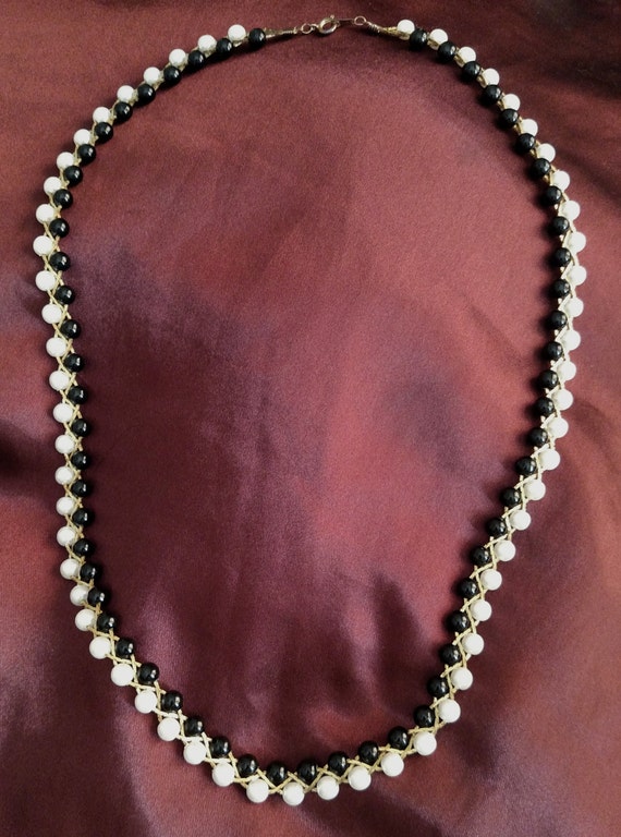 Grano de oro grande de estado de cuenta larga grande con cuentas Collar de Perlas de Imitación Boda Vintage