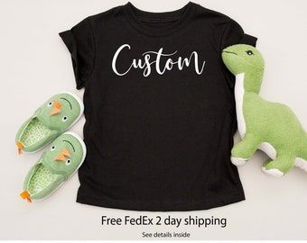 Custom Toddler Shirt: Personalized Kids Tee, Family Picture Shirt