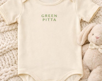 Custom Logo Organic Cotton Baby Bodysuit - Personalized Short Sleeve Baby Outfit (0-24m, USA Made)