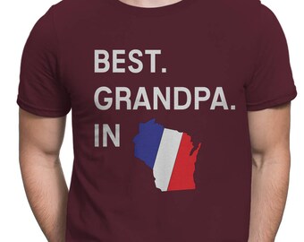 Grandpa shirt;Shirt for grandpa;Custom shirts;personalized shirts for grandpa;cool grandpa shirt;grandpa gift;best grandpa in Wisconsin