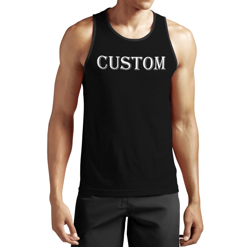 Custom Tank Top Custom Shirt Custom Shirts Custom Tank Tops Etsy