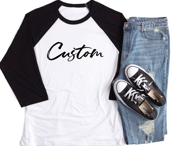 custom baseball tee
