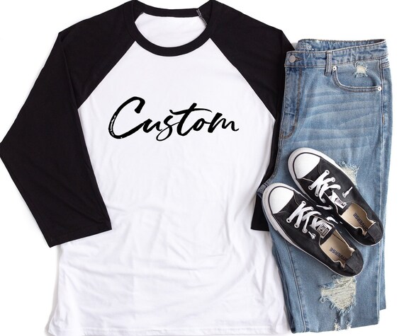 personalized raglan shirts