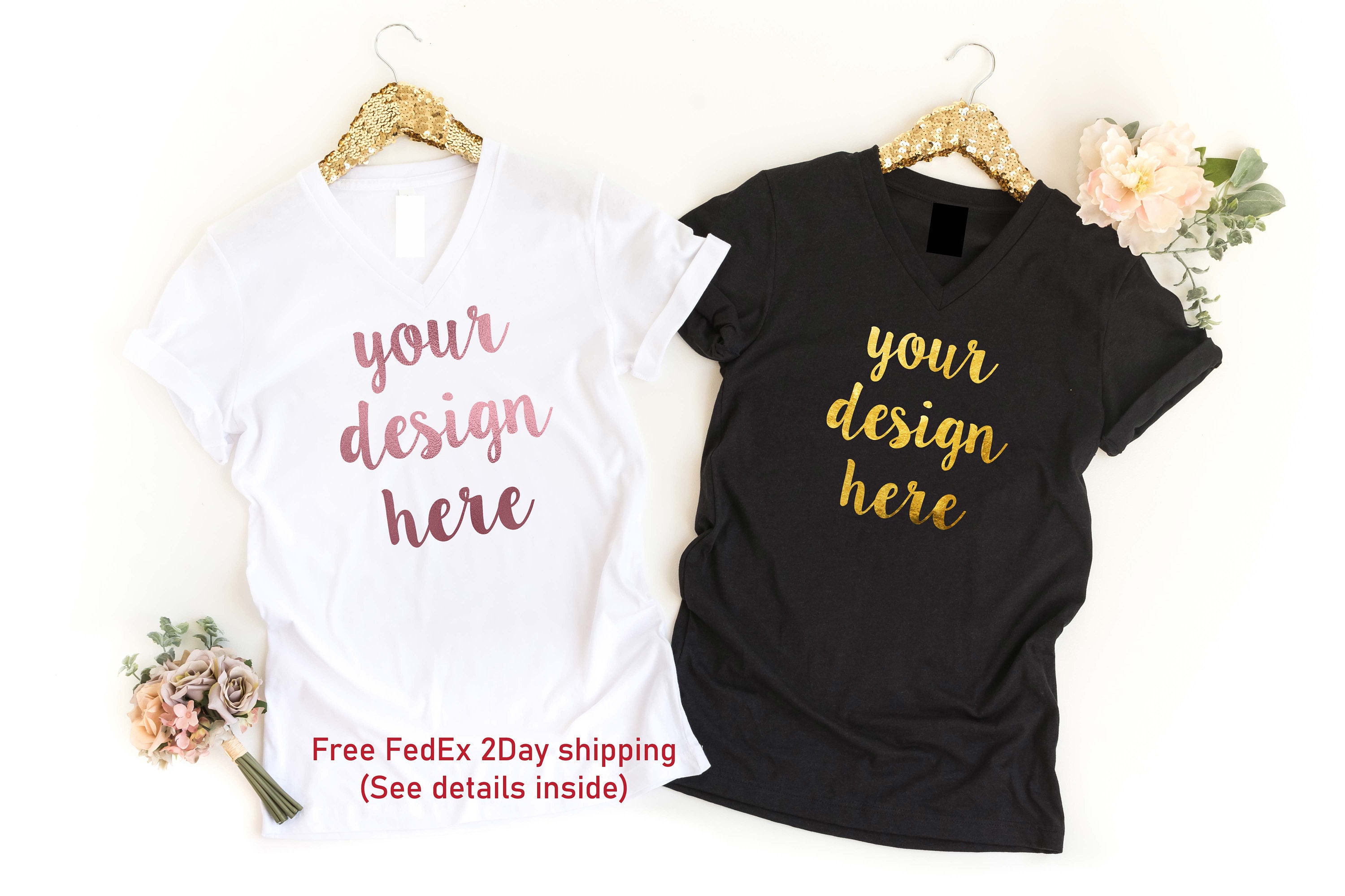 Custom sparkle cheap t shirts