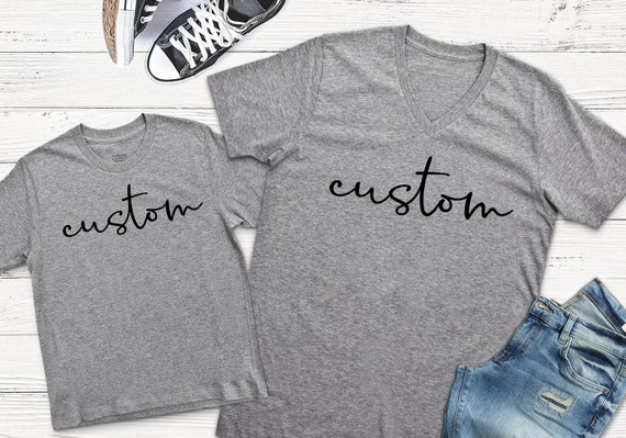 Custom Mommy And Me Matching Shirts Custom Shirt Mother Son Etsy