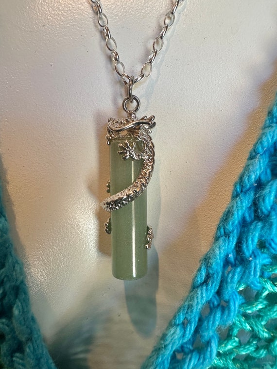 Dragon wrap shop around necklace