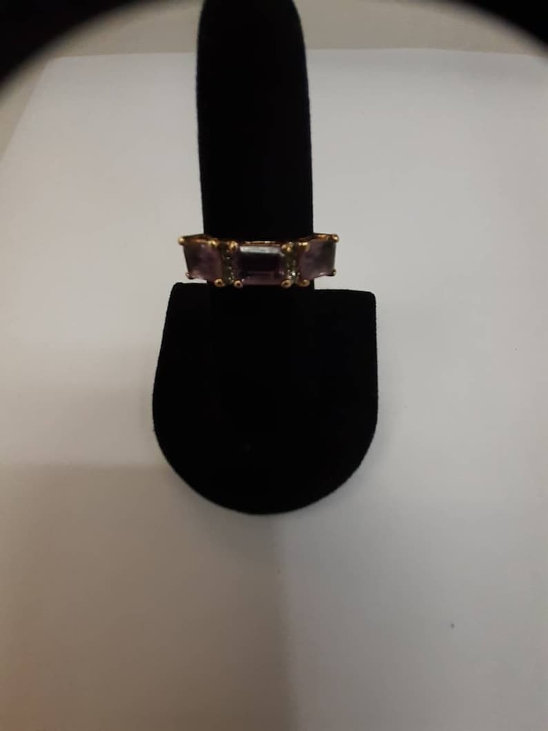 Vintage goldtone Amthest Ring