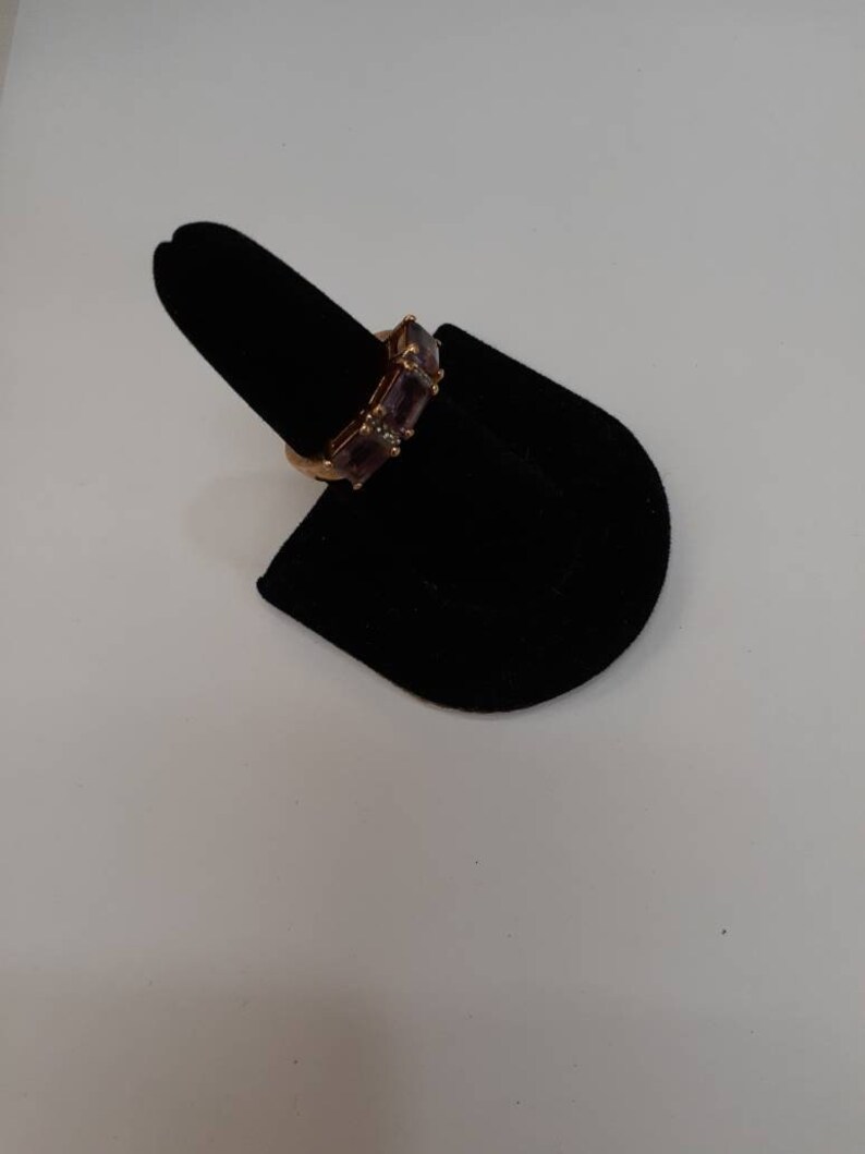 Vintage goldtone Amthest Ring