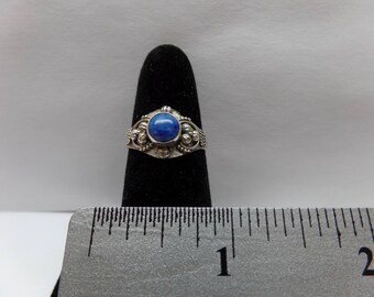 Vintage Sterling Silver Lapis Ring / FCM