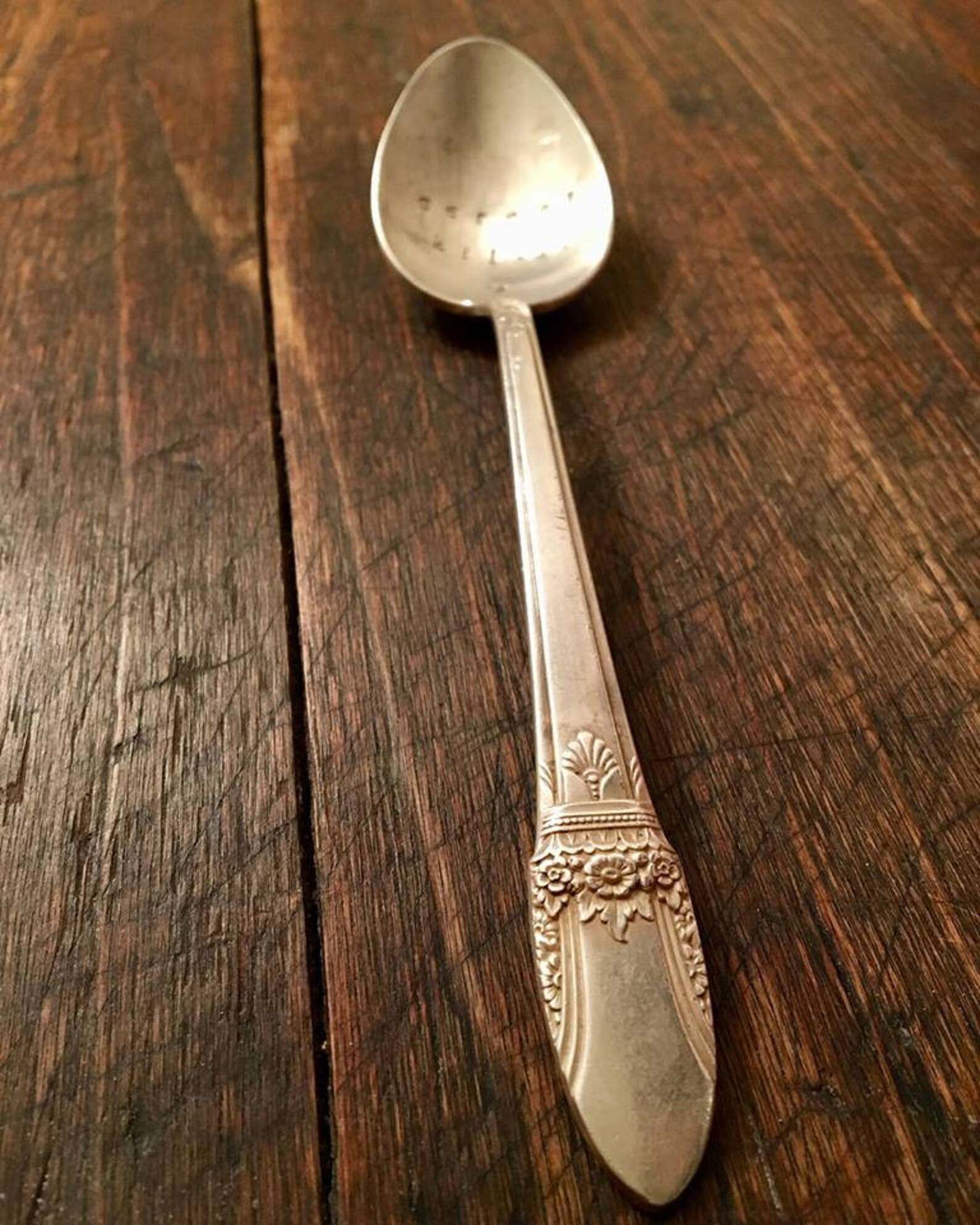 Cereal Spoon Stamped Silver Spoon Cereal Killer Etsy