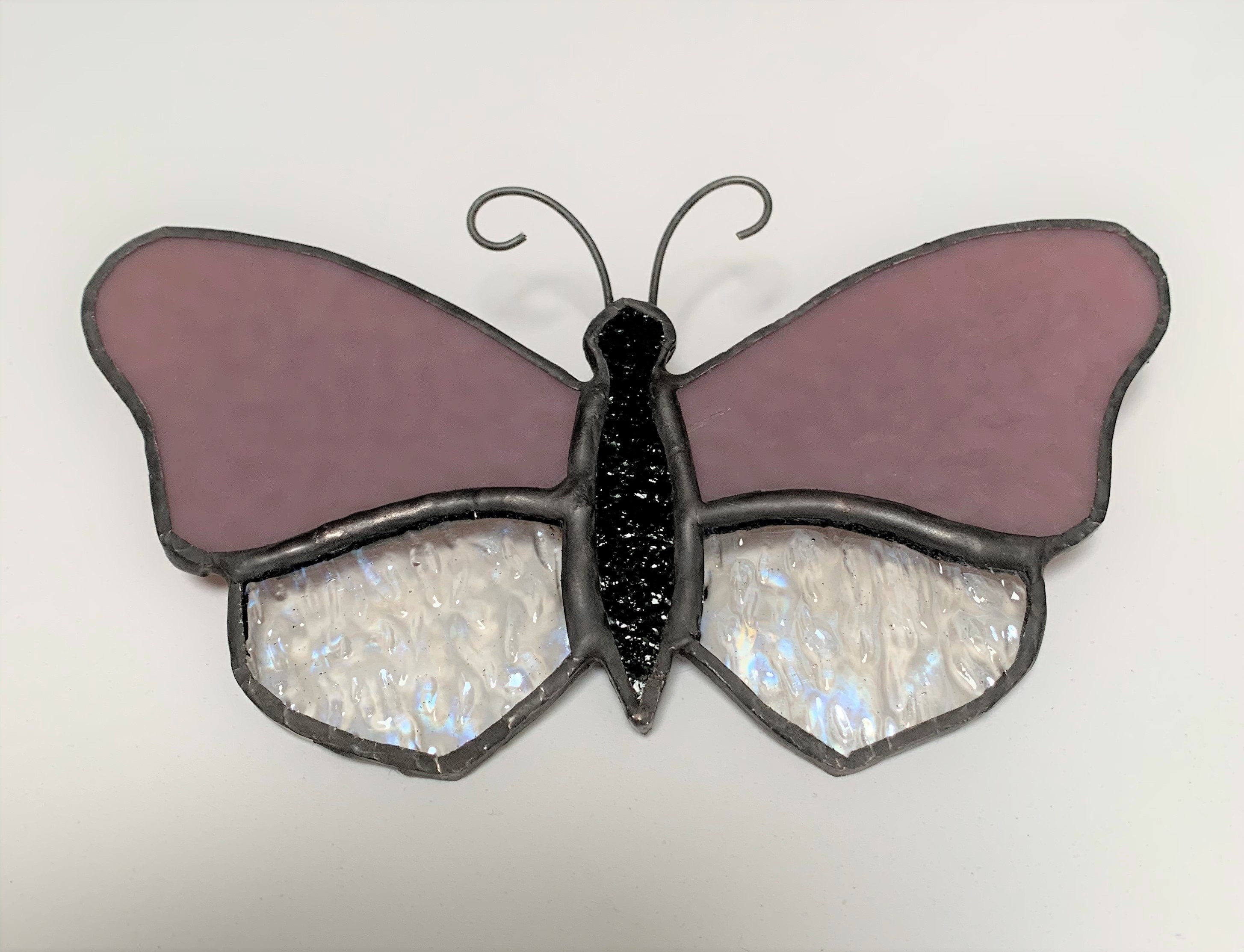 H&D Lot De 4 Figurines Papillon Volant En Cristal Avec Base En Boule De