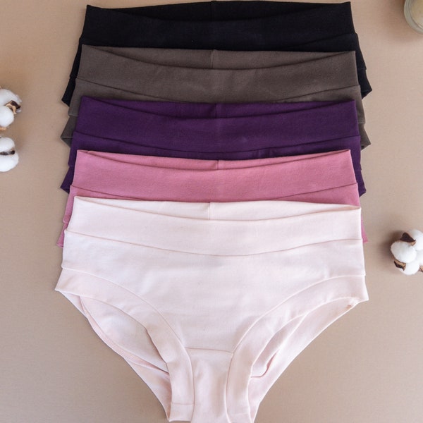 Cotton Jersey Women’s Underwear | Elastic Free Underwear with Set Option | Soft and Comfortable Stretchy Brief Underwear | Made in America