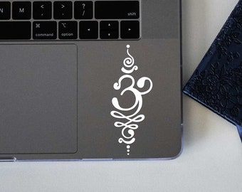 Lovely Unalome Om Symbol Decal for Car Tumbler Laptop Wall | High Quality Matte Vinyl