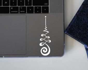 Simple Unalome Symbol Decal for Car Tumbler Laptop Wall | High Quality Matte Vinyl
