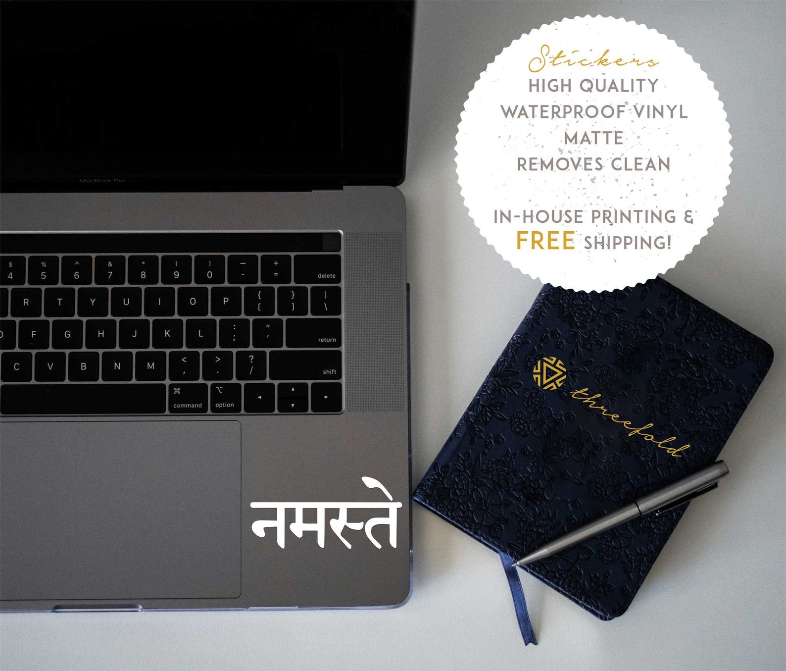 Namaste Sanskrit Mantra Decal for Car Tumbler Laptop Wall Etsy